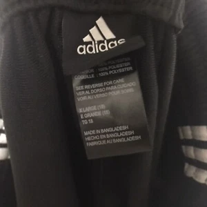 Adidas 3 Stripes Sweat Pants Size YOUTH XL Open Bottom New With Tag - Picture 1 of 5
