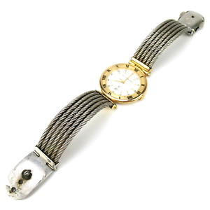 Philippe Charriol Designer Armbanduhr Gehäuse Vergoldet Swiss Quartz Wristwatch