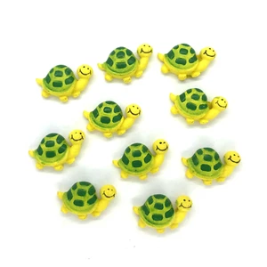 10 x simpatici tartaruga tartaruga abbellimenti artigianali dorso piatto topper scrapbooking - Foto 1 di 1
