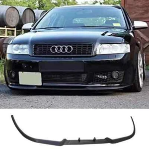 Labio divisor de parachoques delantero estilo Cupra R para Audi A4 B6 S4 3 piezas negro mate ABS - Imagen 1 de 6