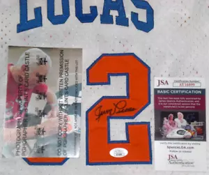 MAGLIA JERRY LUCAS FIRMATA NEW YORK KNICKS MITCH & Ness Ohio State - J.S.A. Cert. - Foto 1 di 5
