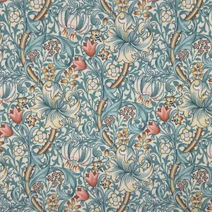 Outdoor Fabric William Morris Golden Lily Cornflower Garden Cushion Fabric - Picture 1 of 7