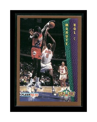 1992-93 Fleer Philadelphia 76ers Basktball Card #285 Manute Bol - Image 1 of 2