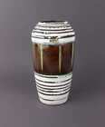 Scheurich europ linia wazon ceramiczny 242-22 glazura lawowa lata 70.