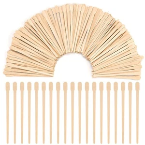 1200 Pcs Wooden Eyebrow Waxing Sticks with Handle, Small Wood Wax Sticks, Wax... - Picture 1 of 6