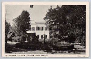 Columbia SC The Governor's Mansion South Carolina Postcard 1940's - Picture 1 of 4