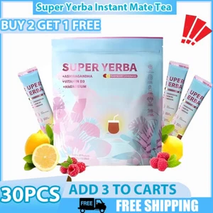 30PCS ZOOONE Super Yerba Instant Mate Tea Powder Pure Natural Tea No Additives - Picture 1 of 6