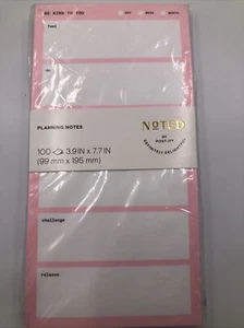 Post-It Neon Pink/White Self Care Be Kind To You Planning Notes 1 Pad/100 Sheets - Picture 1 of 4