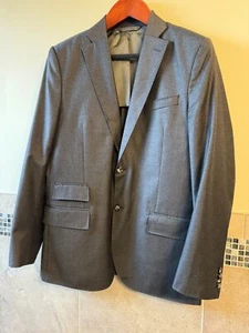 J. Lindeberg Slim Fit Anthrazit Grau Wolle Flanell Sakko Blazer Gr. 52R Neu ohne Etikett - Bild 1 von 6