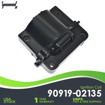 OEM Ignition Coil 90919-02135 For Toyota Camry Corolla Celica GEO Prizm 1.6L Foto 1 de 4