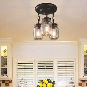 Indoor Ceiling Light Chandelier Pendant Lamp Fixture For Dining Room 110 V 40W - Picture 1 of 12