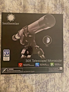 Smithsonian 30X Telescope Monocular Kit New In Sealed Box Tripod - Picture 1 of 5