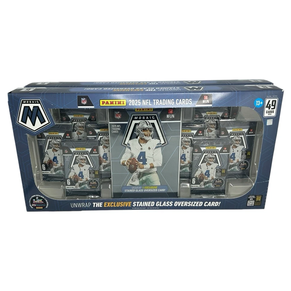 2025 Panini Mosaic Football Bundle BOX Stained Glass 