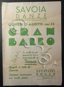 Volantino - Savoia Danze - Gran Ballo - 1930 ca. Viareggio - Picture 1 of 1