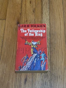 The Fellowship of The Ring, LOTR J.R.R. Tolkien 1965 Ace Books Vintage Red - Bild 1 von 5
