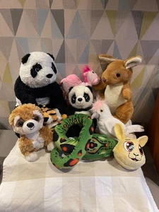 Bundle Jungle/Wild Animal Soft Toys x 9 - Picture 1 of 12