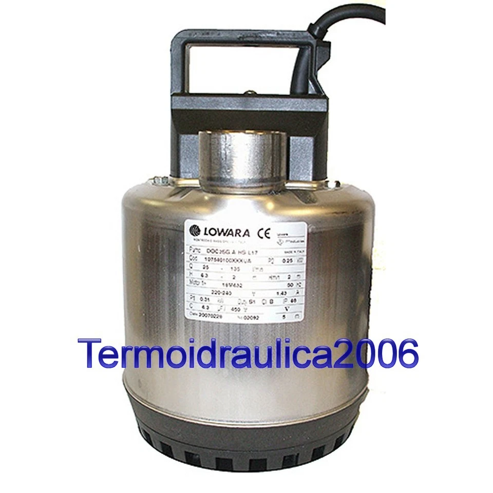 Lowara DOC Schmutzwasser-Tauchpumpe DOC7SG/A 0,55KW 0,75HP 1x230V 50Hz
