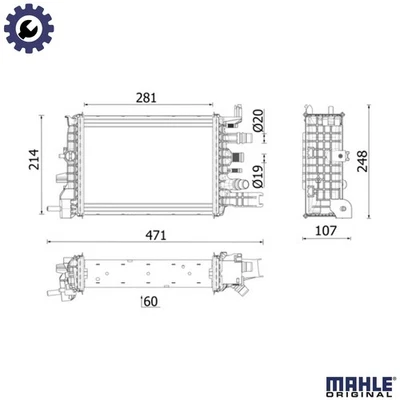 RADIATOR ENGINE COOLING CR 2632 000P FOR RENAULT DUSTER EXPRESS/Box/Body/MPV - Image 1 of 4