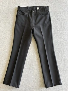 Levis 517 Jeans 32x30 Black Sta Prest Bootcut Pants Western Vintage Y2K Dacron - Picture 1 of 10