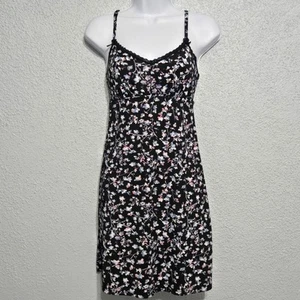 Marilyn Monroe Womens Floral Lace Lined Y2K Babydoll Slip Dress Size S Coquette  - Picture 1 of 6