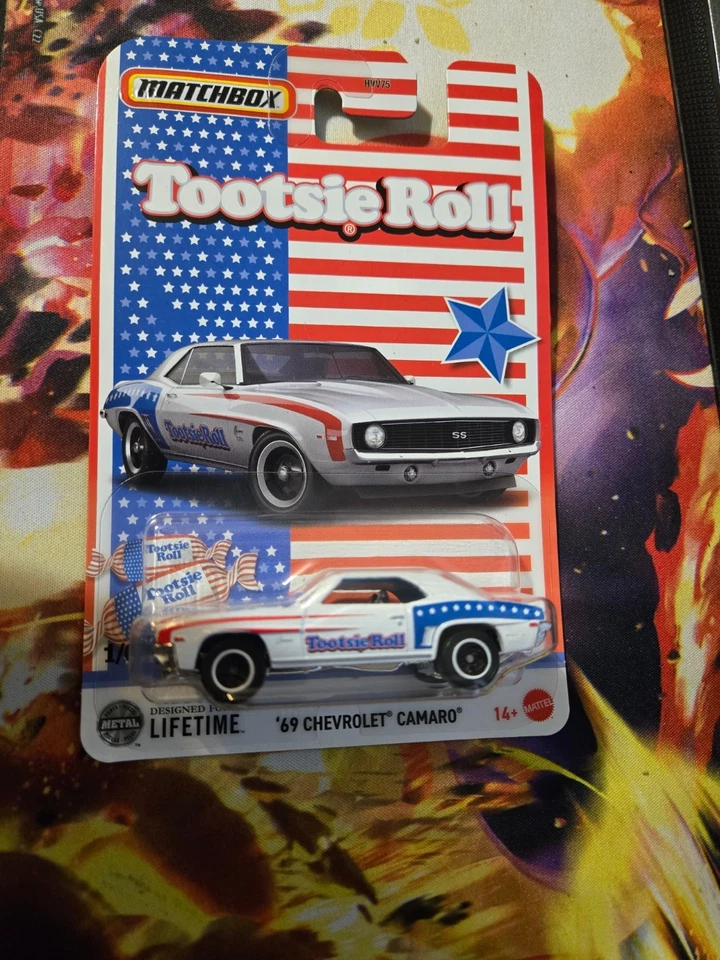 火柴盒 2025 Candy Tootsie 卷 '69 雪佛兰科迈罗 # 1/6 — 第 1/1 张图片