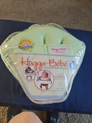 Soporte de asiento para sentarse con columpio infantil Hugga-Bebe, cojín de felpa suave para bebé. NUEVO. Foto 1 de 4