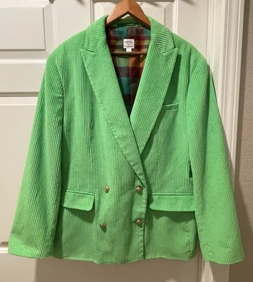 5:31 Jerome Lamaar For And Now This Chaqueta Botón Verde Lima Algodón Hombre’s L Leer Foto 1 de 4