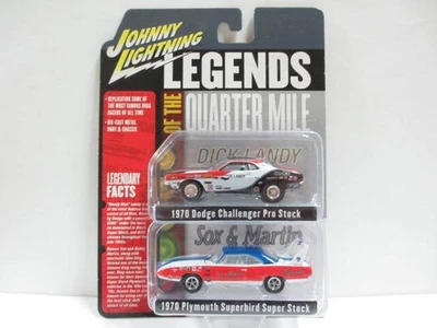 ≪JOHNNY LIGHTNING≫⇒1/64 Dick Landy 1970 Challenger & Sox&Martin 1970 ird 2-car - Immagine 1 di 4