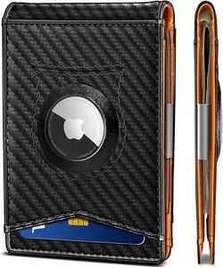 Cartera para hombre Airtag de uso estándar, con bolsillo frontal delgado USA NEW - Picture 1 of 12