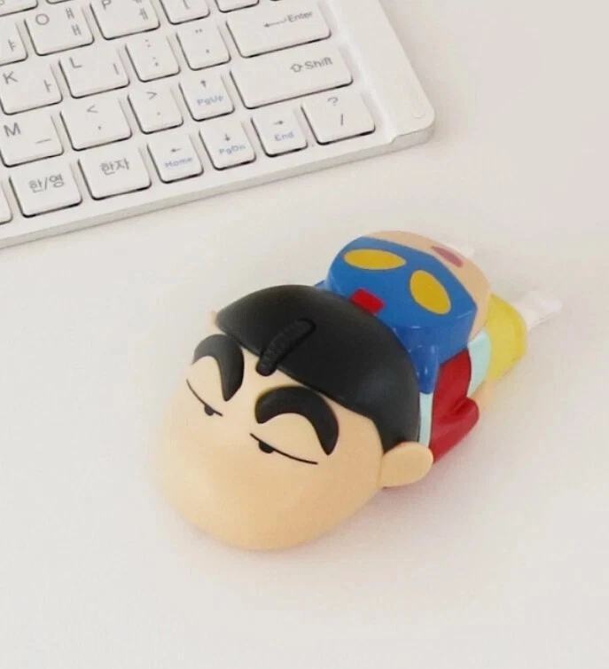 CRAYON SHINCHAN Figure Wireless Computer 1200 DPI  2Button Computer Mouse - Image 1 of 4