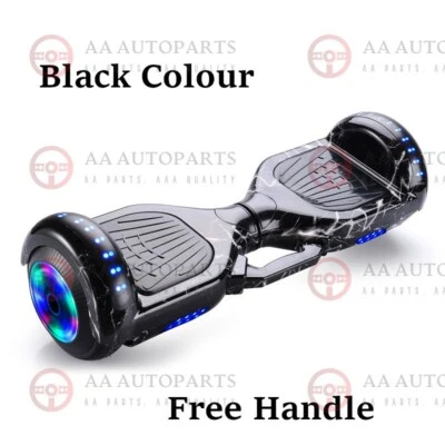 *FREE HANDLE* Hoverboard Scooter Self Balancing Electric Skateboard Black 60cm - image 1 of 4