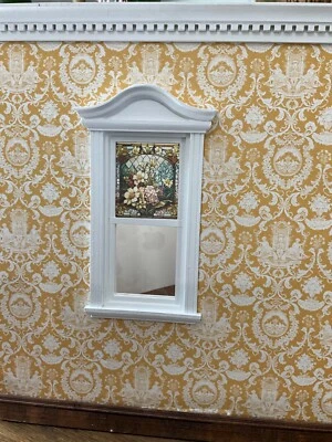 Victorian Flower Garden Dollhouse Miniature Stained Glass Window Film - Image 1 of 4