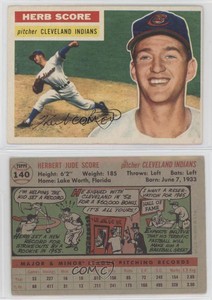 1956 Topps Herb Score (Gray Back) #140.1 Rookie RC