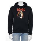 Neu mit Etikett Herren AC/DC Grafikband Hoodie Sweatshirt schwarz Größe S