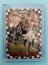 2020 Panini Prizm Black & White Checker Prizm AJ Green #47