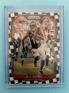 2020 Panini Prizm Black & White Checker Prizm AJ Green #47