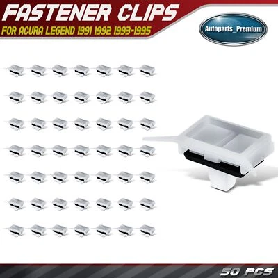50 peças clipes de retenção de para-brisa de náilon 7,7 mm x 6,7 mm com selante para Acura Legend - Imagem 1 de 4
