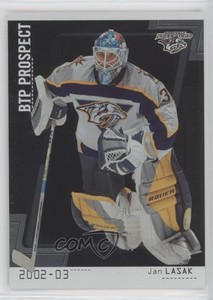 2002 ITG Be A Player Between the Pipes Silver Missing Serial Number Jan Lasak
