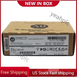 Neu fabrikversiegelt 1769-OB16P SER B CompactLogix 16 Pt D/O Modul 1769OB16P - Bild 1 von 5