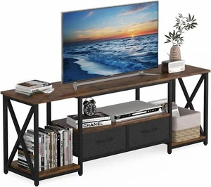 Advwin Industrial TV Cabinet 140cm Entertainment Center Stand with Open - Picture 1 of 8