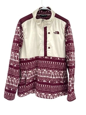 Chaqueta Pullover The North Face Azteca Polar Cuarto Cremallera Mujer Talla XL Granate Foto 1 de 4