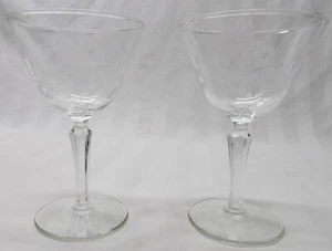 2- Copas de champán/serbet alto Libbey 6" Glenmore - Imagen 1 de 6