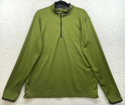 Camisa Brooks Para Hombres Grande Verde Tablero 1/4 Cremallera Pullover Correr Rendimiento al Aire Libre Foto 1 de 4