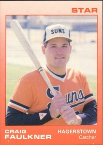 1988 Hagerstown Suns Star #6 Craig Faulkner