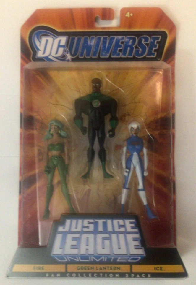 DC Universe Justice League Unlimited Green Lantern Captain Atom Supergirl Mattel