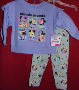 Disney Jr MINNIE MOUSE Moods Size 12m Legging Set "Minnie Moods" NEW w/ TAGS! - Picture 1 of 8