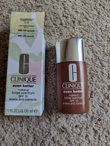 CLINIQUE ~ Even Better MAKEUP BROAD SPECTRUM ~ WN124 SIENNA ~ 1 OZ ~ BRAND NEW - Picture 1 of 6