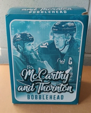 San Jose Sharks /  Barracuda John McCarthy And Joe Thornton Bobblehead SGA Cover