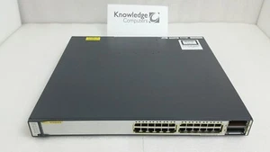 Cisco Catalyst WS-C3750E-24TD-S rackmountable stackable switch - Picture 1 of 2