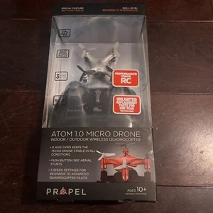 Atom 1.0 Micro Drone Indoor/ Outdoor Quadrocopter Black New - Picture 1 of 3